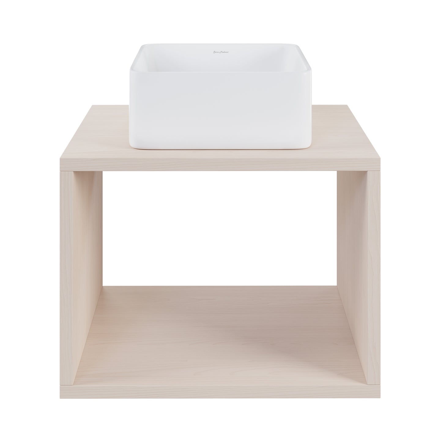 Swiss Madison, Concorde 24'' Wall-Hung Vanity In White Oak