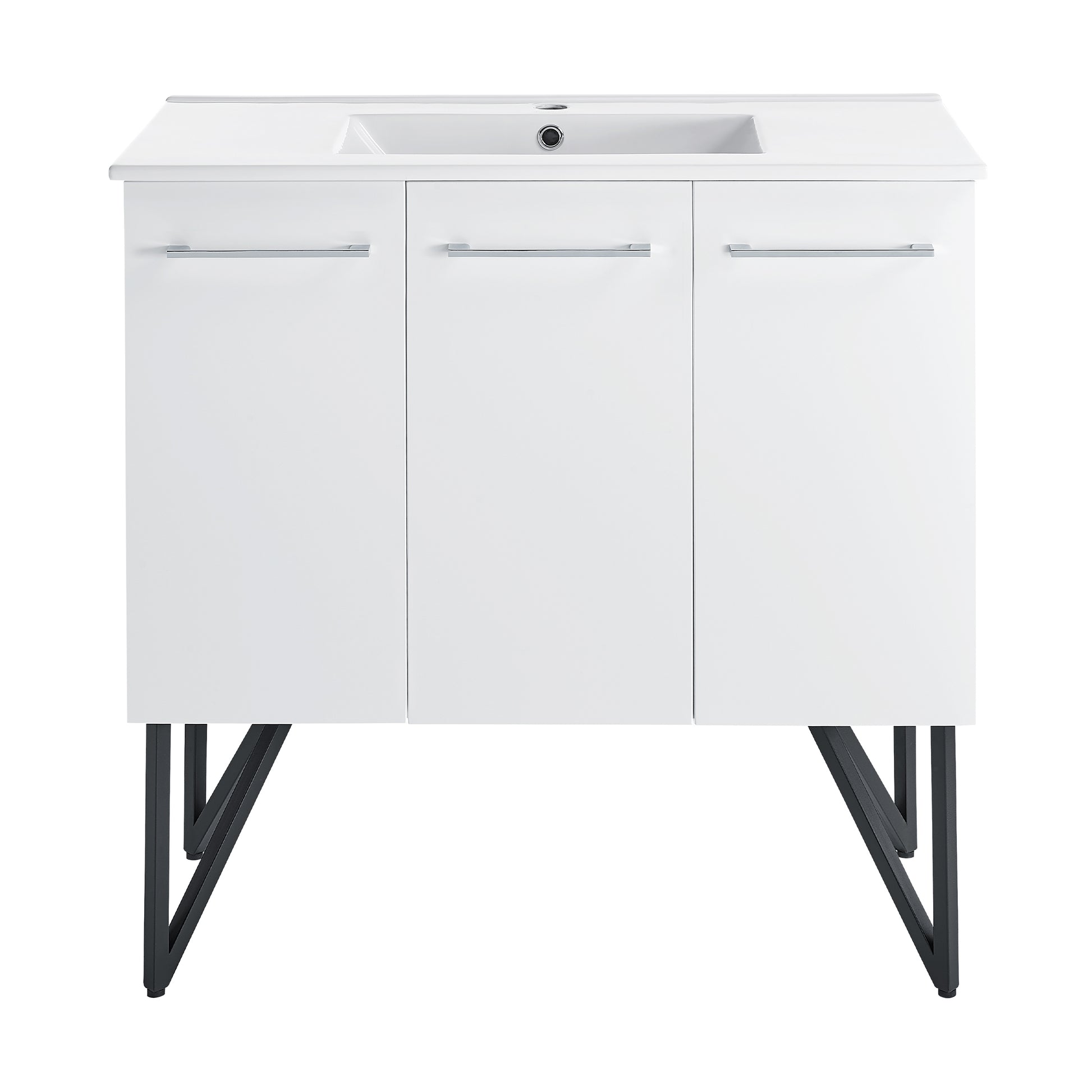 Swiss Madison Annecy 36-inch freestanding bathroom vanity in White