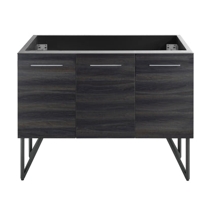 Swiss Madison, Annecy 48 Black Walnut Bathroom Vanity Cabinet Only (SM-BV224)