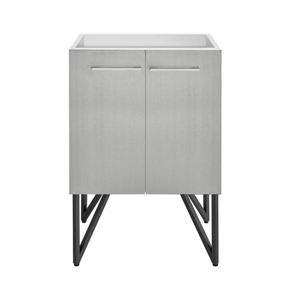 Swiss Madison, Annecy 24 Brushed Grey Bathroom Vanity Cabinet Only (SM-BV232)