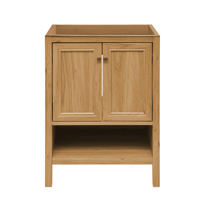 Swiss Madison, Chateau 24" Freestanding Bathroom Vanity Cabinet without Top in Golden Oak