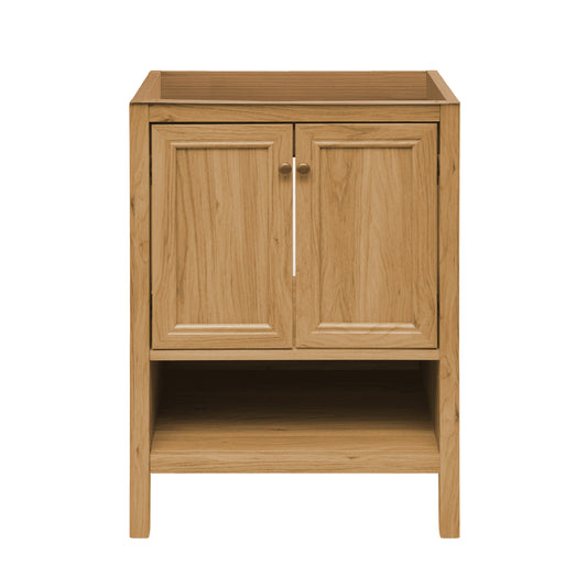 Swiss Madison, Chateau 24" Freestanding Bathroom Vanity Cabinet without Top in Golden Oak