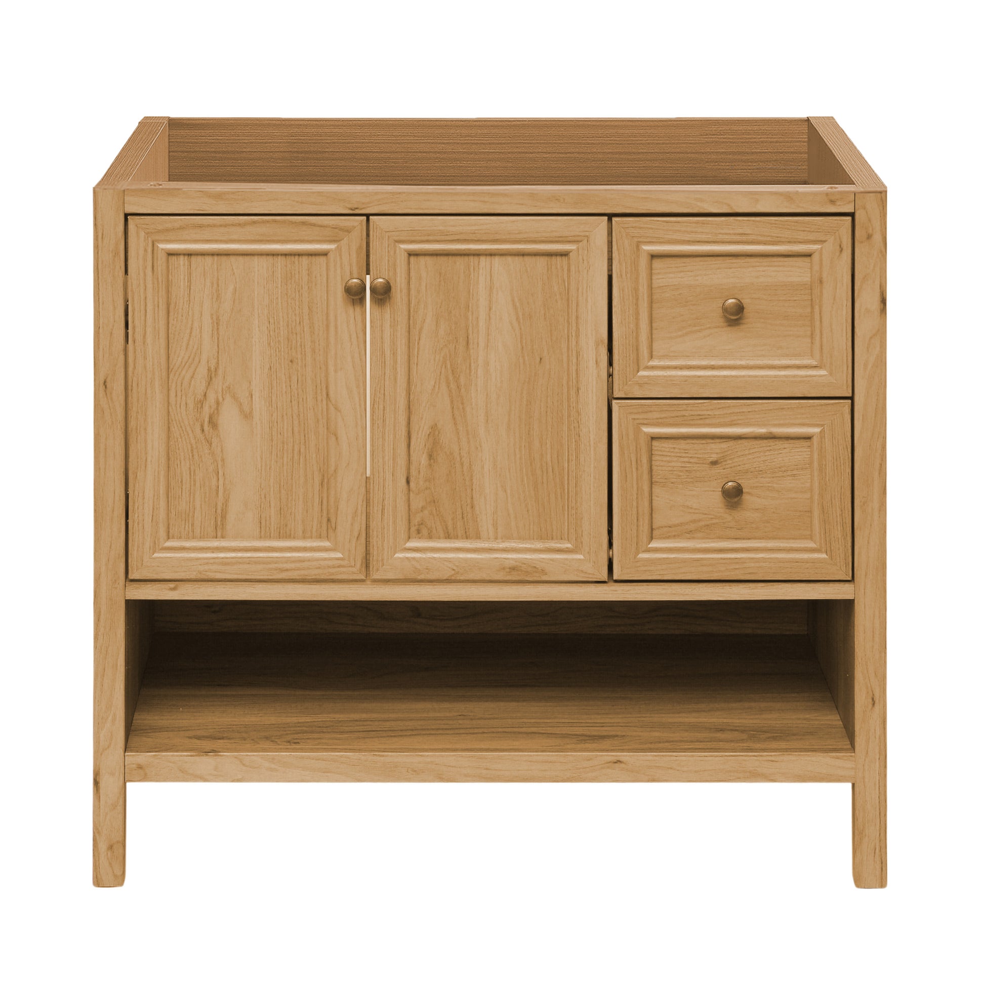 Swiss Madison Chateau 36-inch freestanding bathroom vanity in Golden Oak