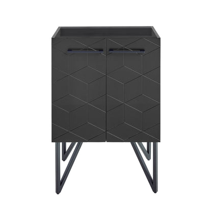 Swiss Madison, Annecy 24 Phantom Black Bathroom Vanity Cabinet Only (SM-BV251B)