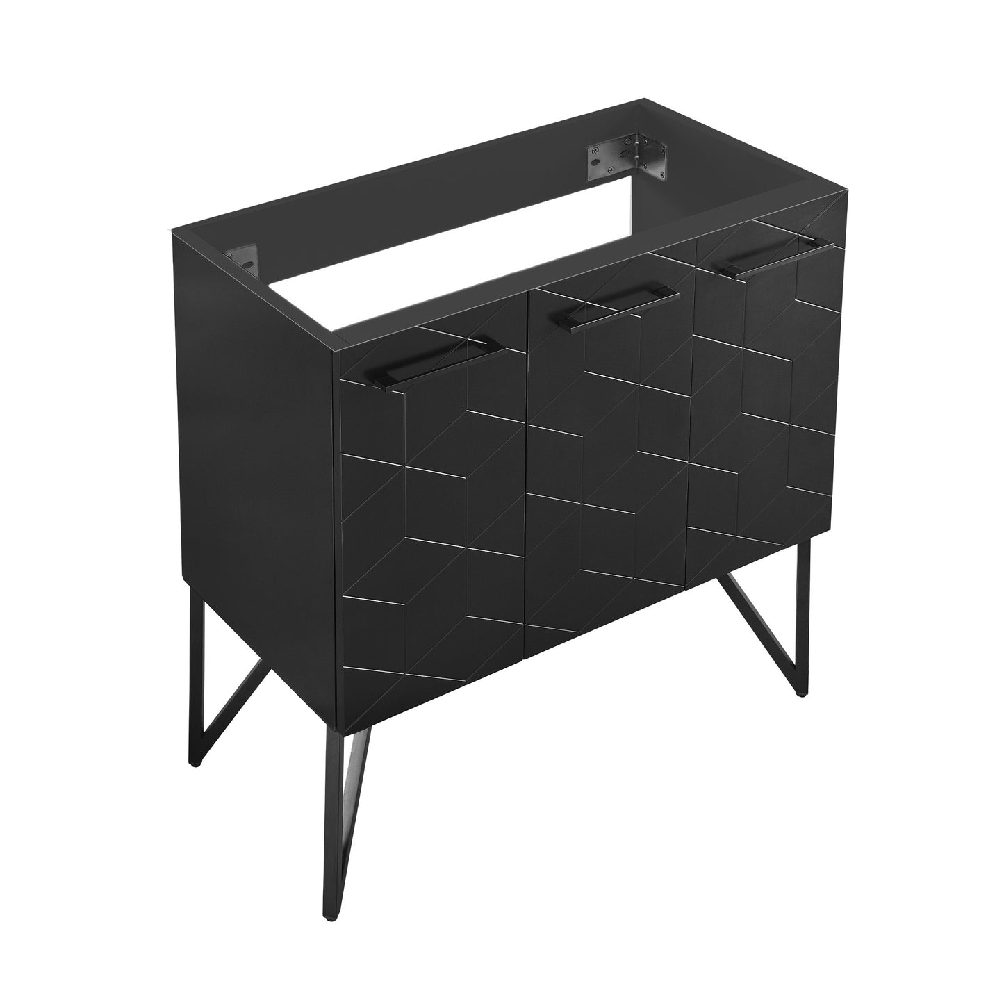 Swiss Madison, Annecy 36" Bathroom Vanity in Phantom Black - Cabinet Only
