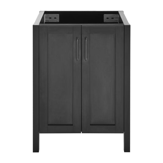 Swiss Madison, Avallon 24 Bathroom Vanity in Matte Black Cabinet Only