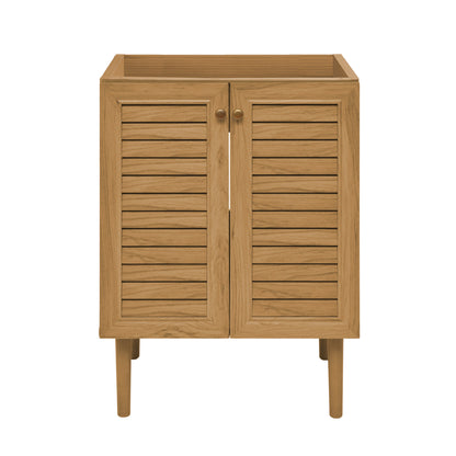 Swiss Madison, Bron 24" Freestanding Bathroom Vanity Cabinet without Top in Golden Oak