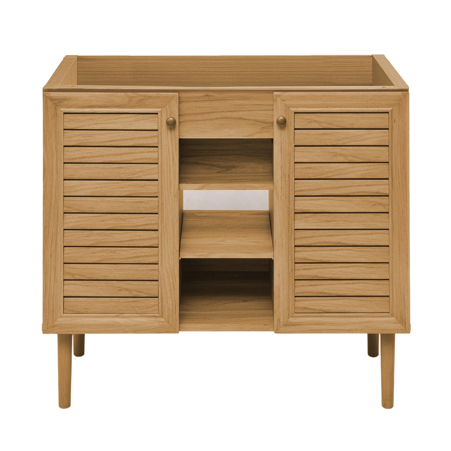 Swiss Madison Bron 36-inch freestanding bathroom vanity in Golden Oak