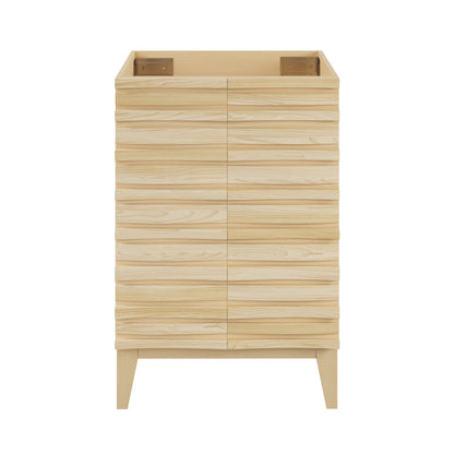 Swiss Madison, Cascade 24" Bathroom Vanity in Natural Oak - Cabinet