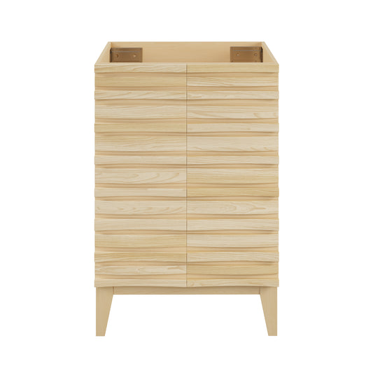 Swiss Madison, Cascade 24" Bathroom Vanity in Natural Oak - Cabinet