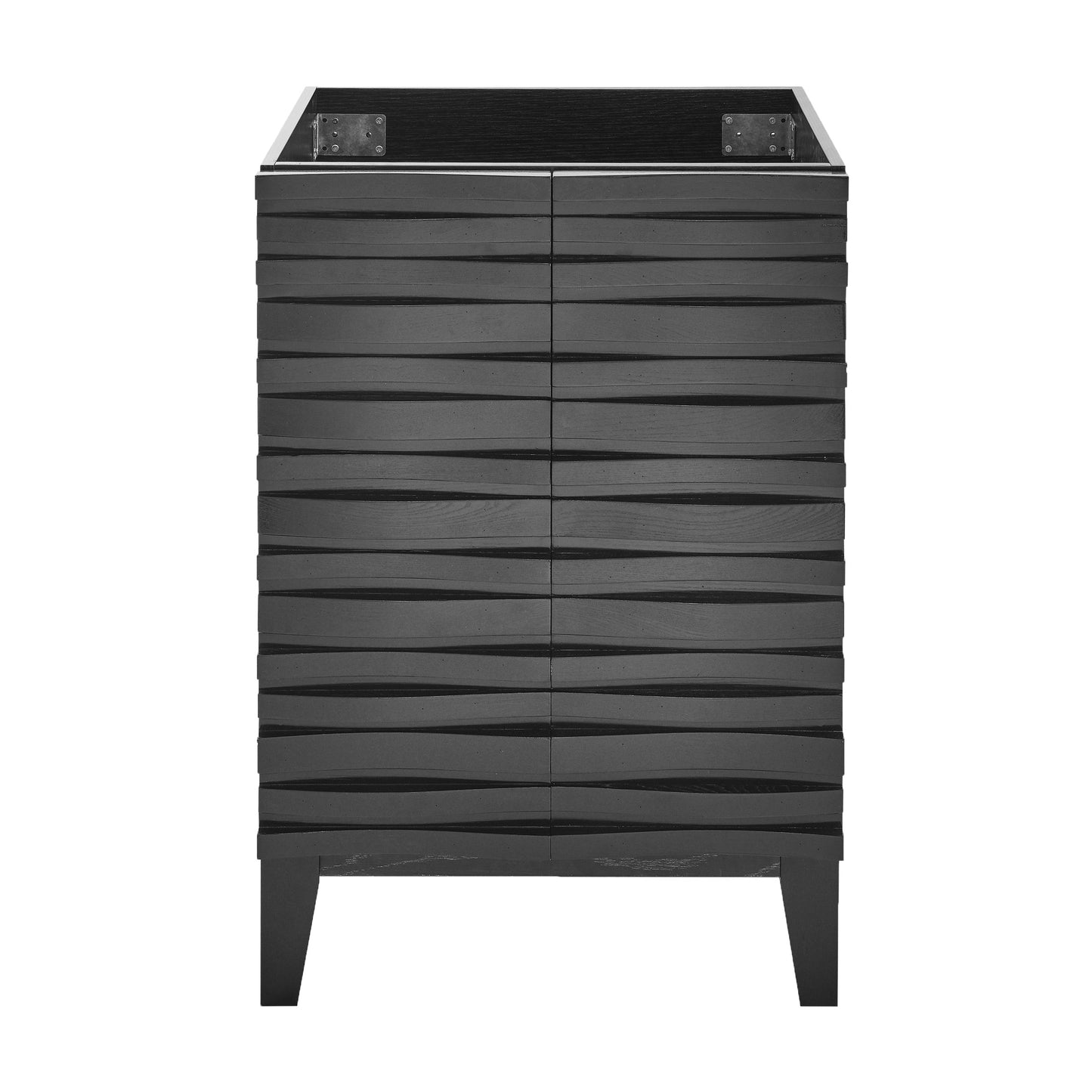 Swiss Madison, Cascade 24" Bathroom Vanity in Black Cabinet Only