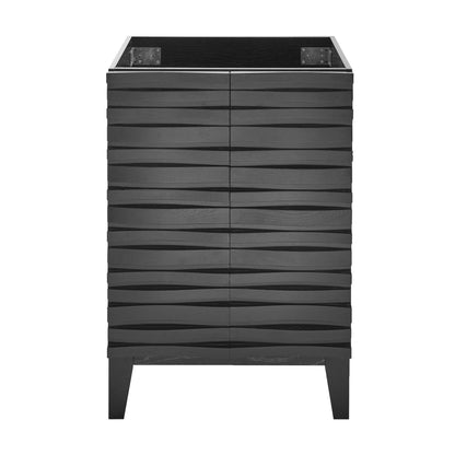 Swiss Madison, Cascade 24" Bathroom Vanity in Black Cabinet Only