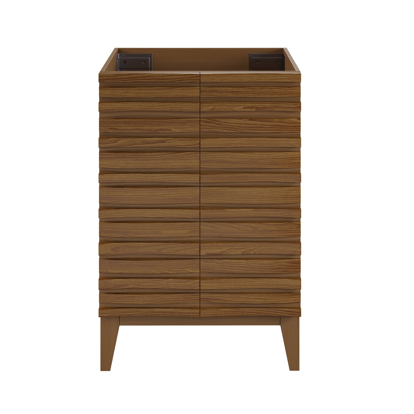 Swiss Madison, Cascade 24'' Bathroom Vanity in Brown Oak - Cabinet
