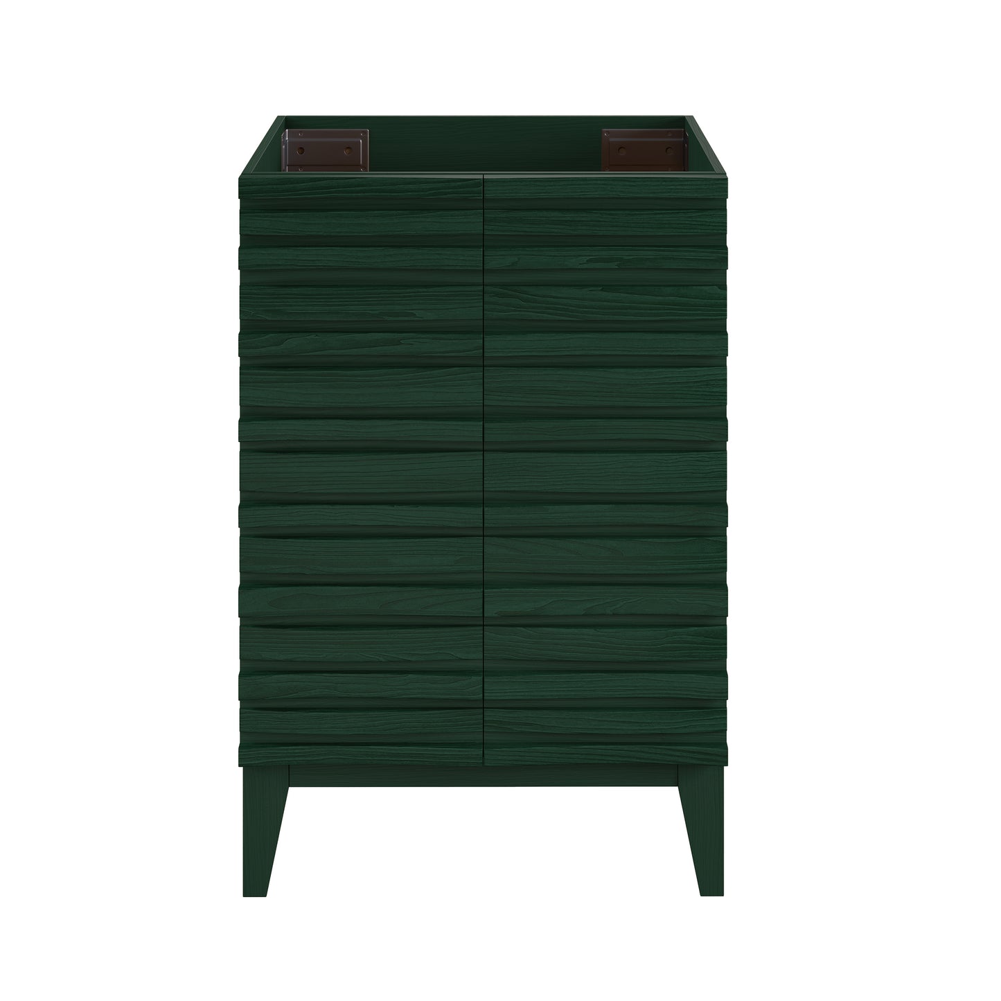 Swiss Madison Cascade 24-inch freestanding bathroom vanity in Green Oak — view 2