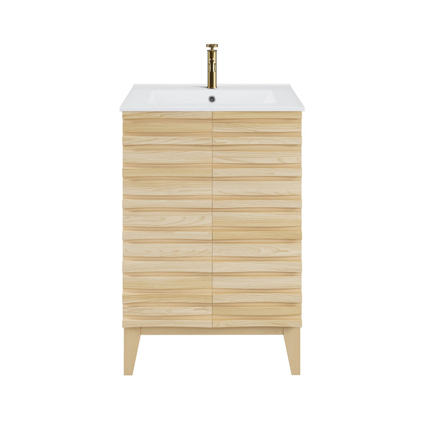 Swiss Madison, Cascade 24" Bathroom Vanity in Natural Oak