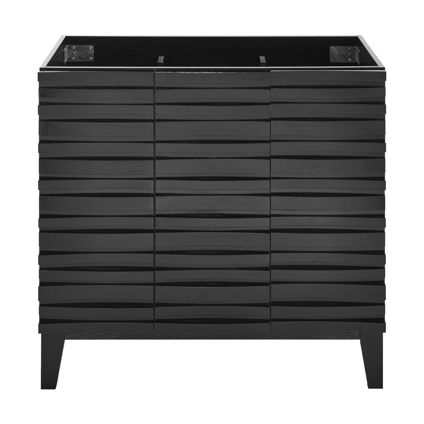 Swiss Madison, Cascade 36" Bathroom Vanity in Black Cabinet Only