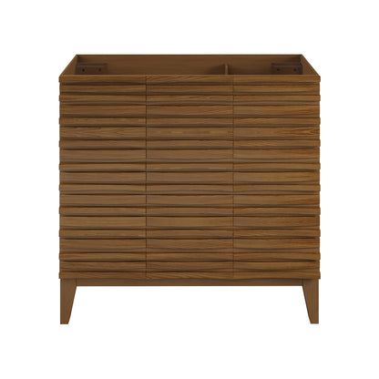 Swiss Madison, Cascade 36'' Bathroom Vanity in Brown Oak - Cabinet