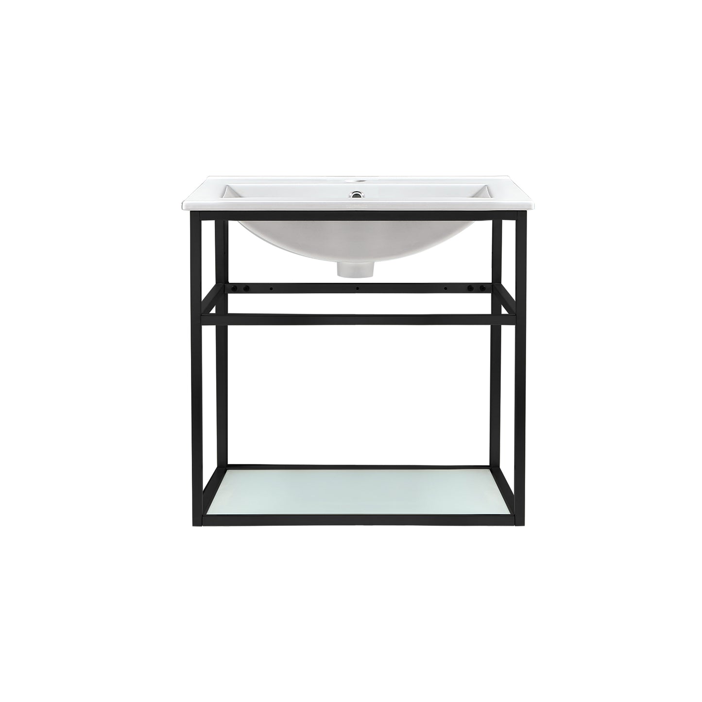 Swiss Madison, Pierre 24 Single, Metal Frame, Open Shelf, Bathroom Vanity