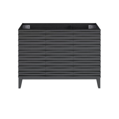 Swiss Madison, Cascade 48" Bathroom Vanity in Black - Cabinet