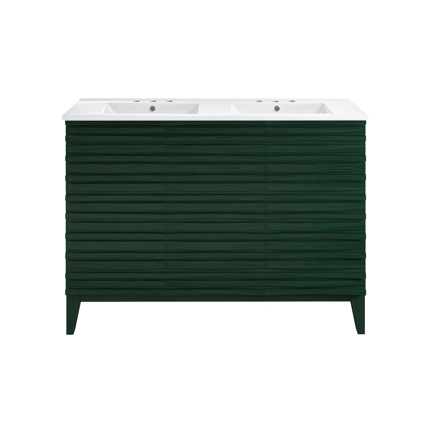 Swiss Madison Cascade 48-inch freestanding bathroom vanity in Green Oak