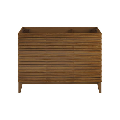 Swiss Madison, Cascade 48'' Bathroom Vanity in Brown Oak- Cabinet Only