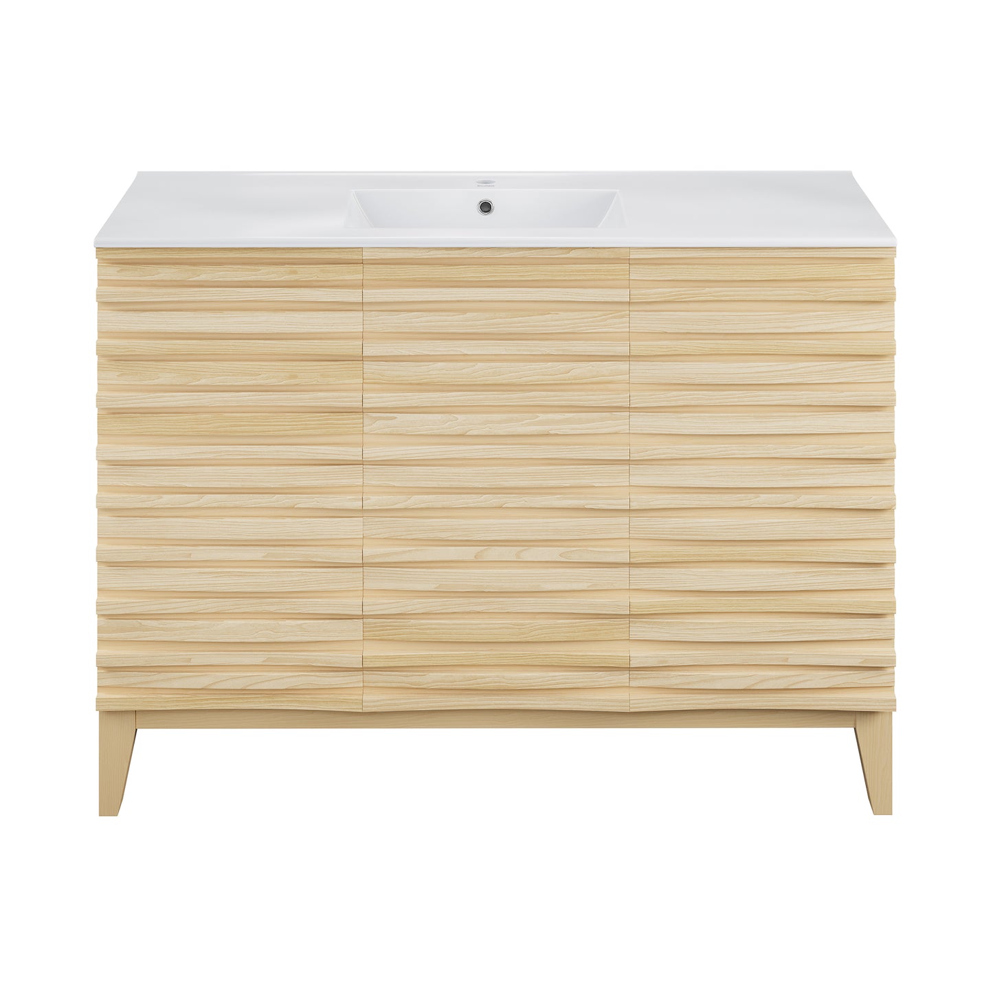 Swiss Madison, Cascade 48'' Bathroom Vanity in Natural Oak