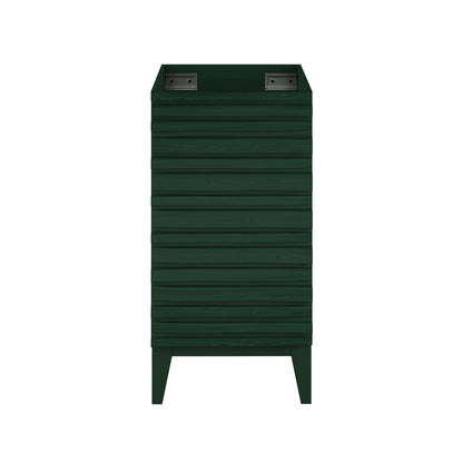 Swiss Madison, Cascade 18" Freestanding Bathroom Vanity Cabinet without Top in Green Oak