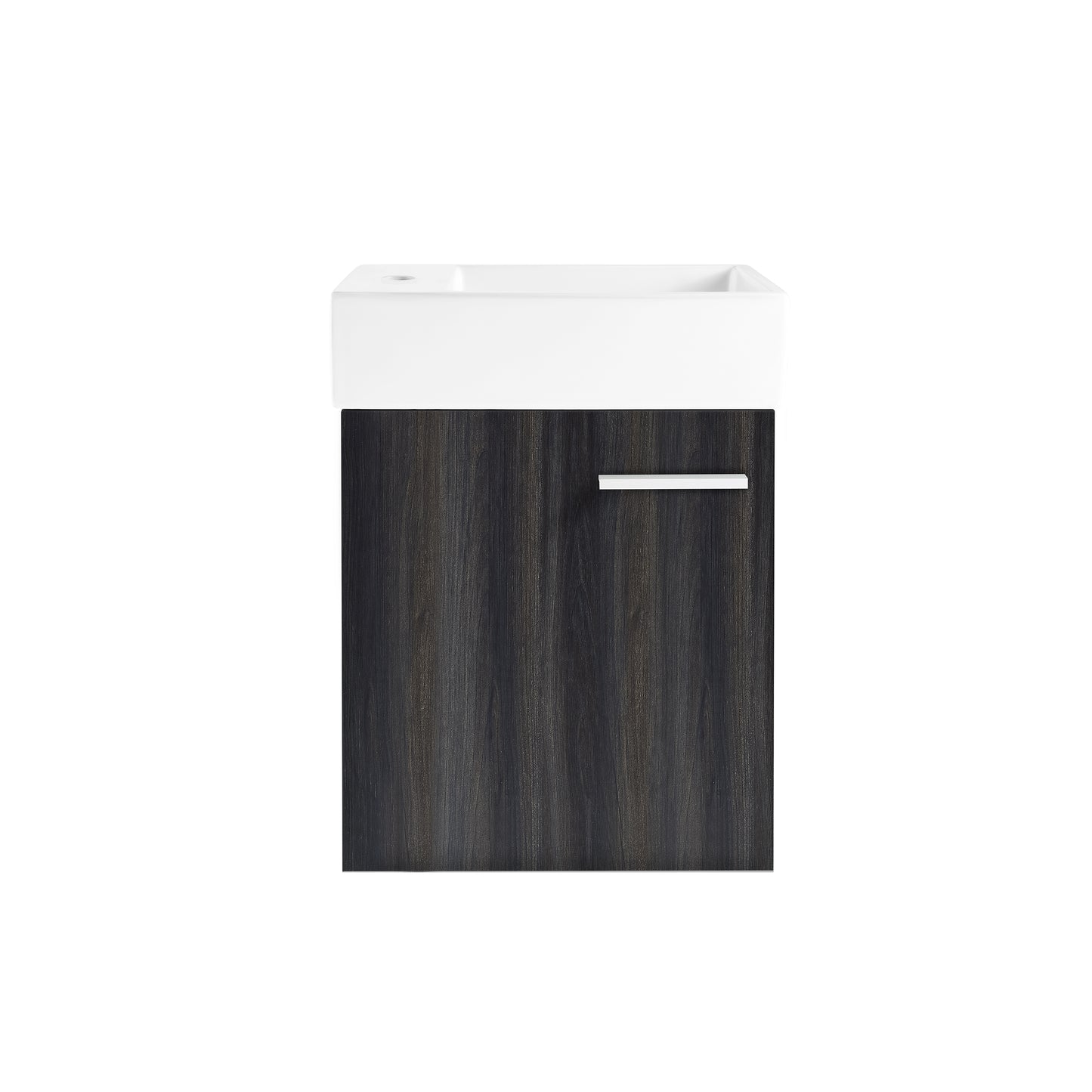 Swiss Madison, Colmer 18 Single, Black Walnut, One Cabinet, Bathroom Vanity