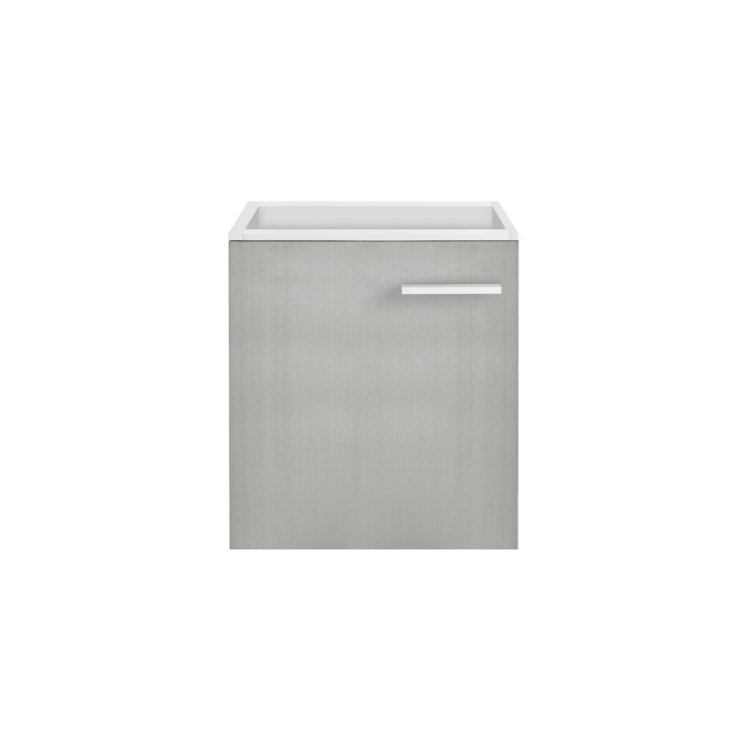 Swiss Madison, Colmer 18" Wall-Mounted Bathroom Vanity in Brushed Grey- Cabinet