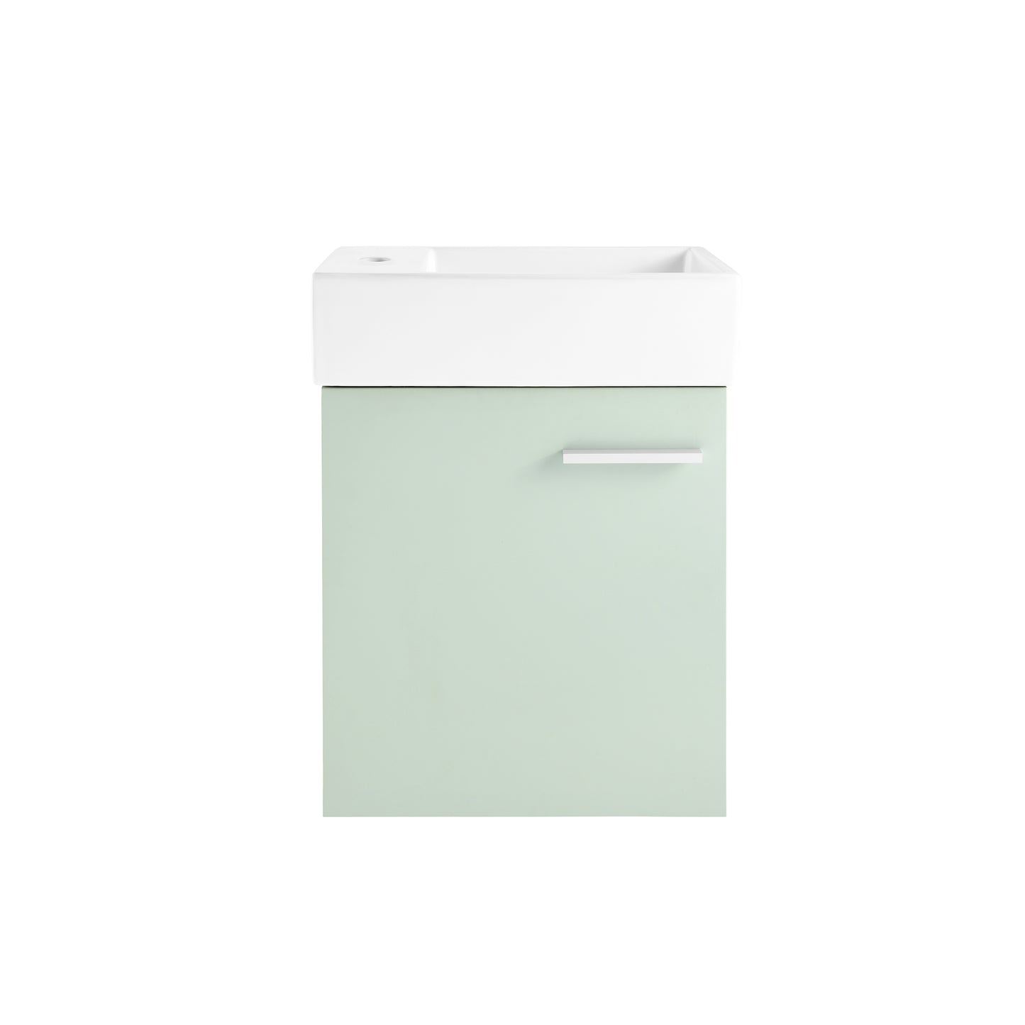 Swiss Madison, Colmer 18" Wall-Mounted Bathroom Vanity in Mint