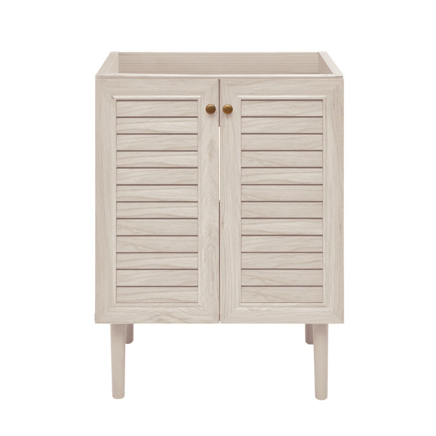 Swiss Madison, Bron 24" Freestanding Bathroom Vanity Cabinet without Top in White Oak