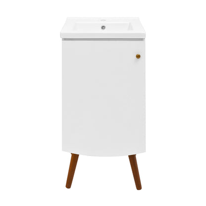 Swiss Madison, Manoir 18" Bathroom Vanity in White