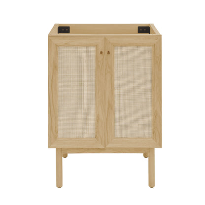 Swiss Madison, Classe 24" Freestanding Bathroom Vanity Cabinet without Top in Natural Oak