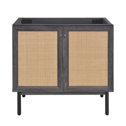 Swiss Madison, Classe 36" Bathroom Vanity in Black Cabinet Only
