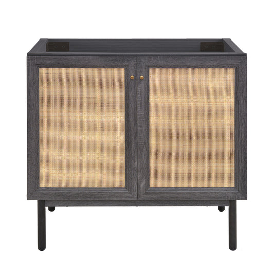 Swiss Madison, Classe 36" Bathroom Vanity in Black Cabinet Only