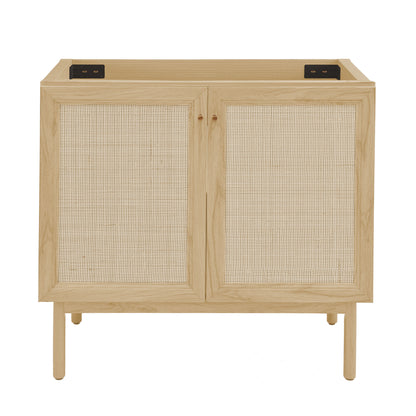 Swiss Madison Classe 36-inch freestanding bathroom vanity in Natural Oak