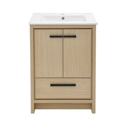 Swiss Madison, Virage 24 Freestanding, Bathroom Vanity in Natural Oak
