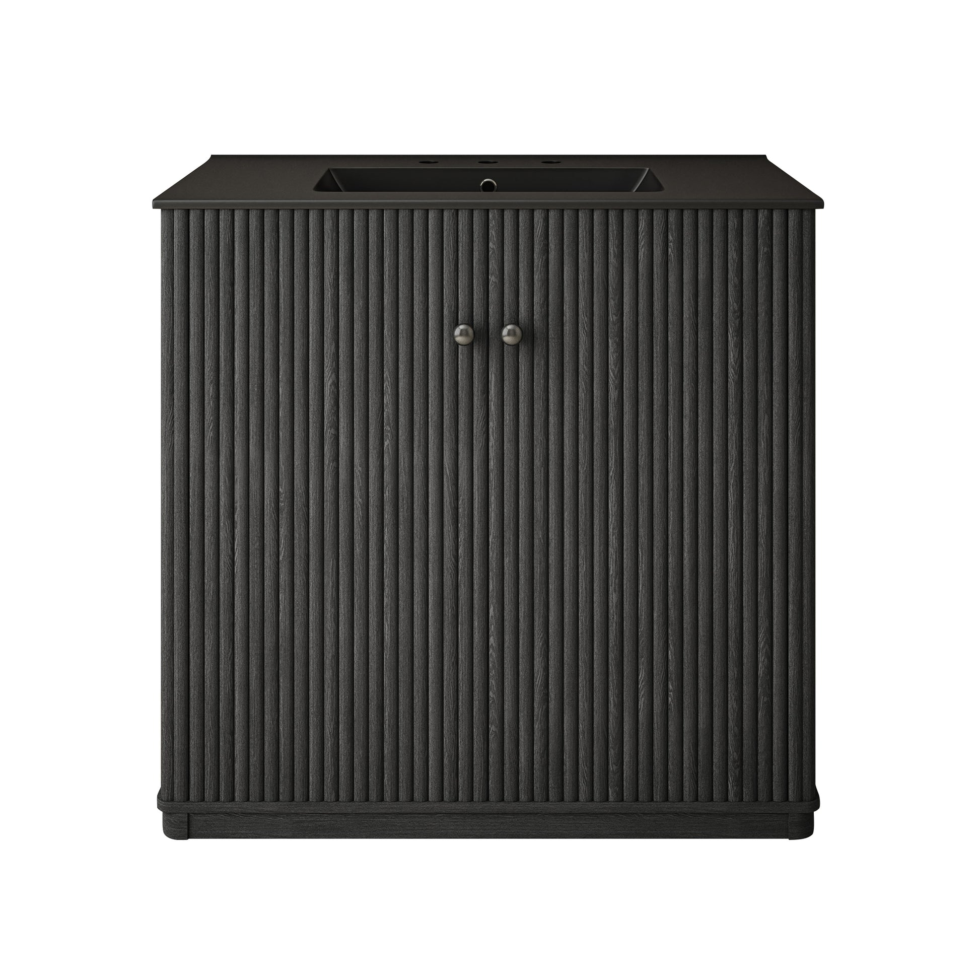 Swiss Madison Lafayette 36-inch freestanding bathroom vanity in Black Oak
