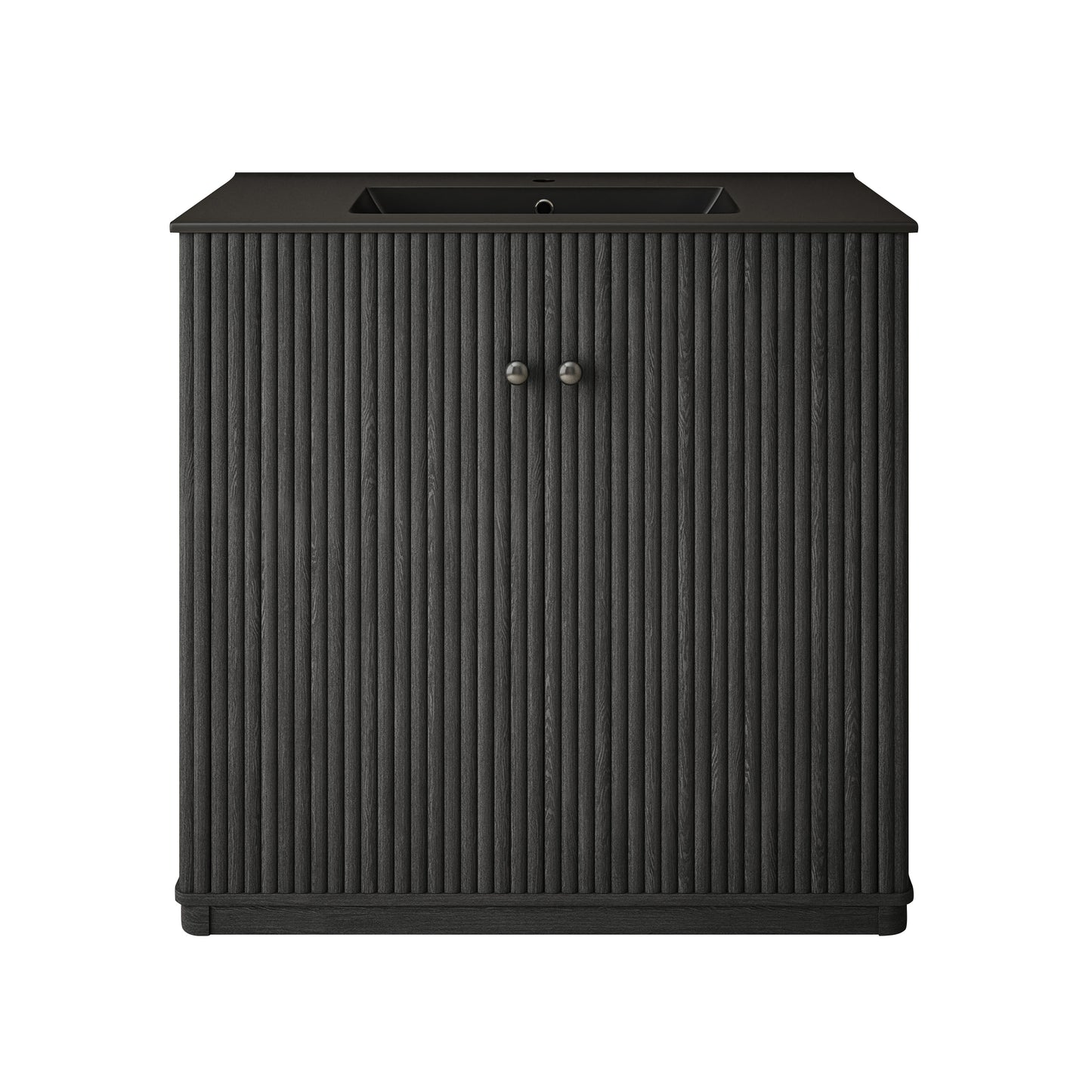 Swiss Madison Lafayette 36-inch freestanding bathroom vanity in Black Oak