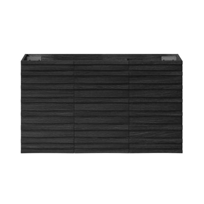 Swiss Madison, Cascade 36" Wall-Mounted Bathroom Vanity Cabinet without Top in Black Oak
