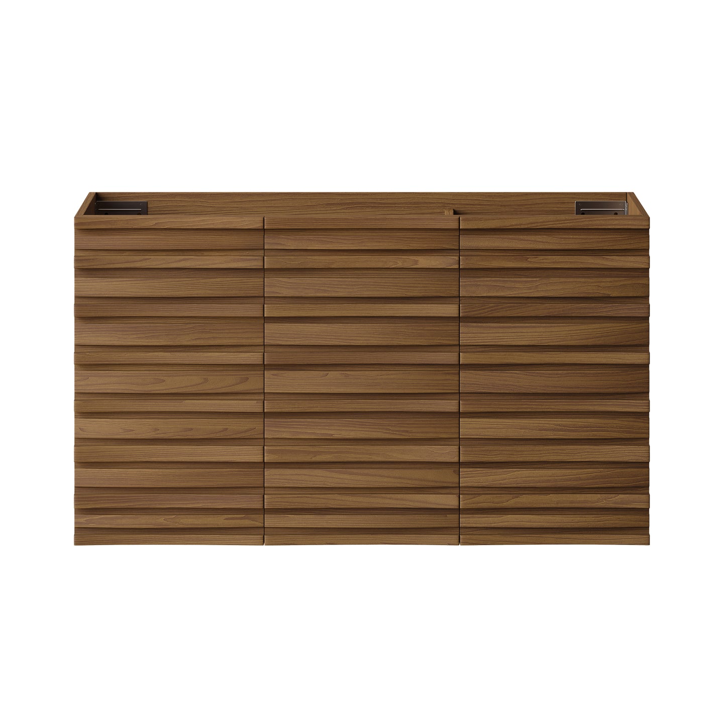 Swiss Madison Cascade 36-inch wall-mount bathroom vanity in Brown Oak — view 2