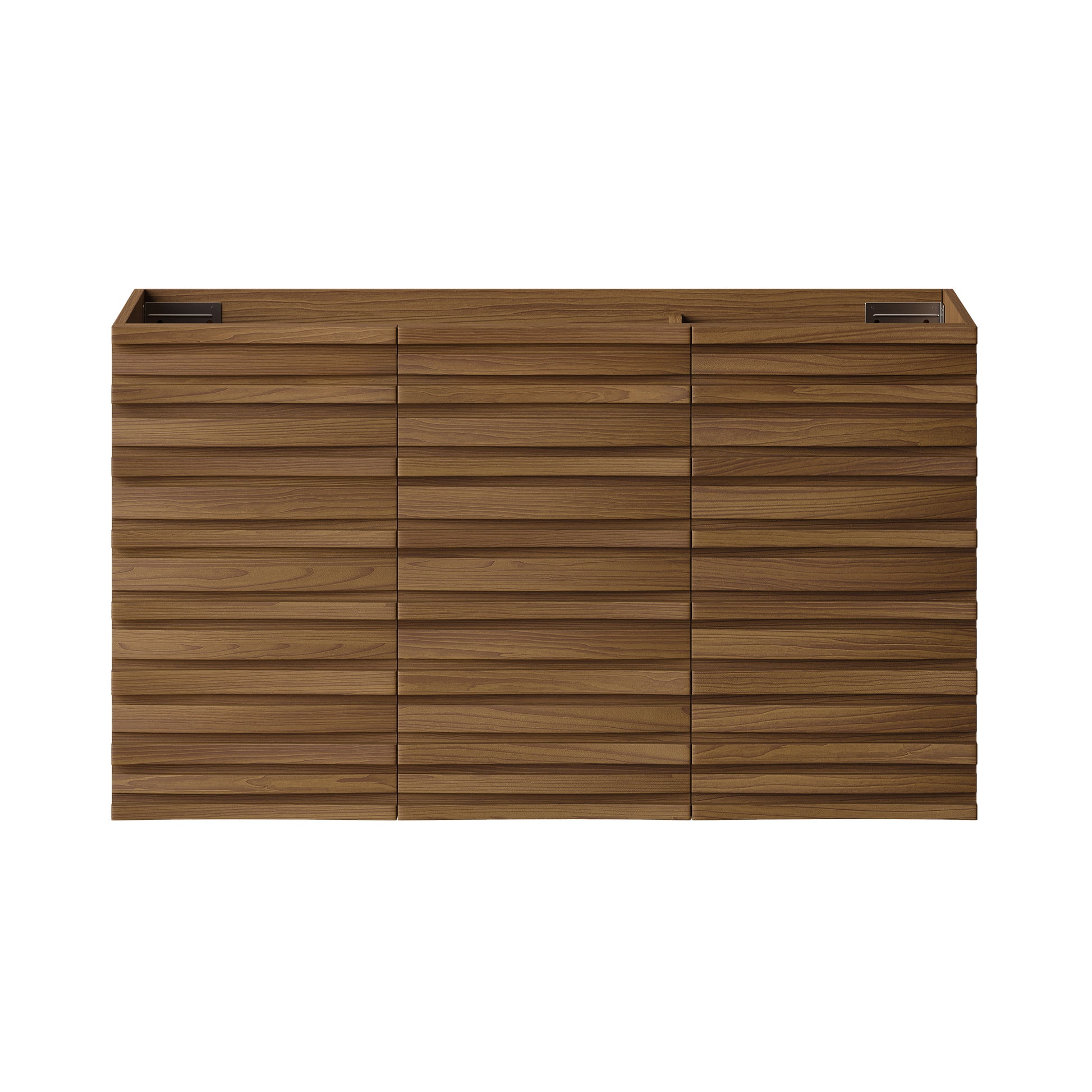 Swiss Madison Cascade 36-inch wall-mount bathroom vanity in Brown Oak — view 2