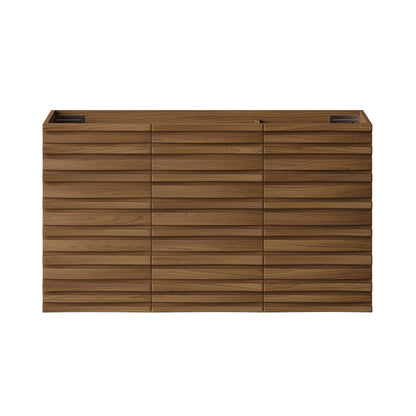 Swiss Madison Cascade 36-inch wall-mount bathroom vanity in Brown Oak — view 2