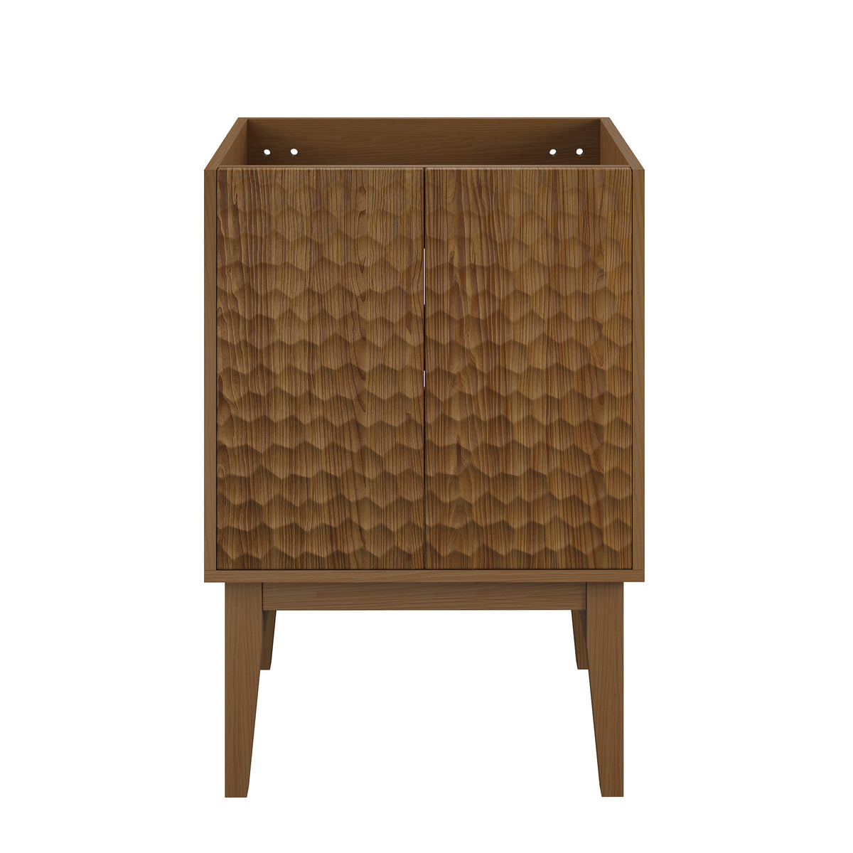 Swiss Madison, Bosse 24" Freestanding Bathroom Vanity Cabinet without Top in Brown Oak