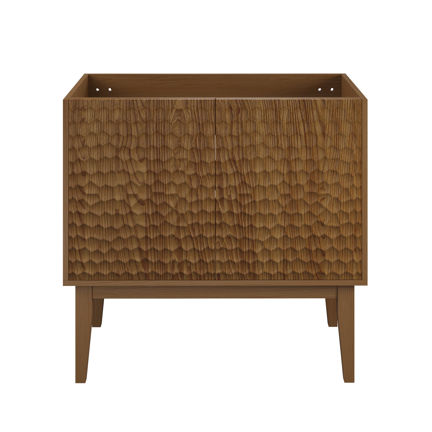 Swiss Madison Bosse 36-inch freestanding bathroom vanity in Brown Oak