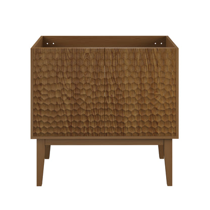 Swiss Madison Bosse 36-inch freestanding bathroom vanity in Brown Oak