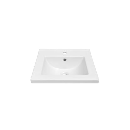 Swiss Madison, 18" Ceramic Square Vanity Sink Top