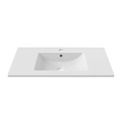 Swiss Madison, 48" Vanity Sink Top in Glossy White