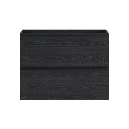 Swiss Madison, Liberte 30" Wall-Mounted Bathroom Vanity Cabinet without Top in Black Oak