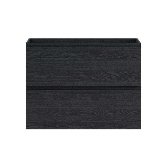 Swiss Madison, Liberte 30" Wall-Mounted Bathroom Vanity Cabinet without Top in Black Oak